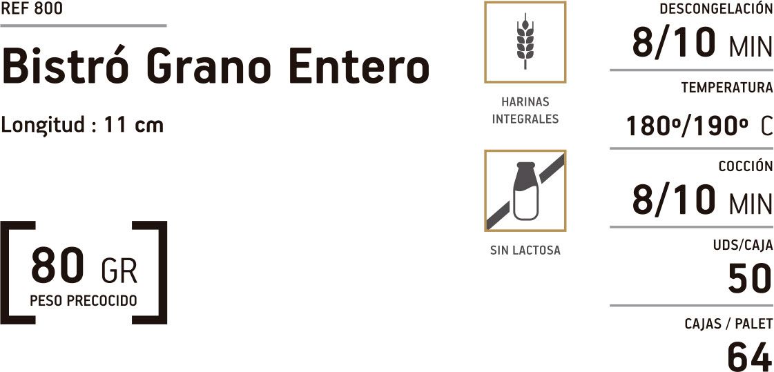 Bistr&oacute; grano entero